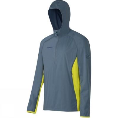 Sudadera Con Capucha Mammut Wall SO Hombre - Azules - Chile GNC612584